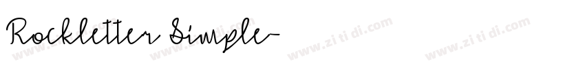 Rockletter Simple字体转换